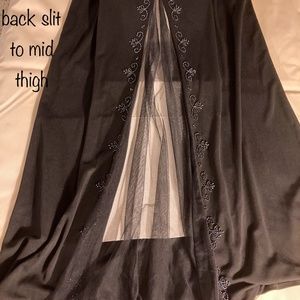 Beaded gown sleeveless WT ~size 10